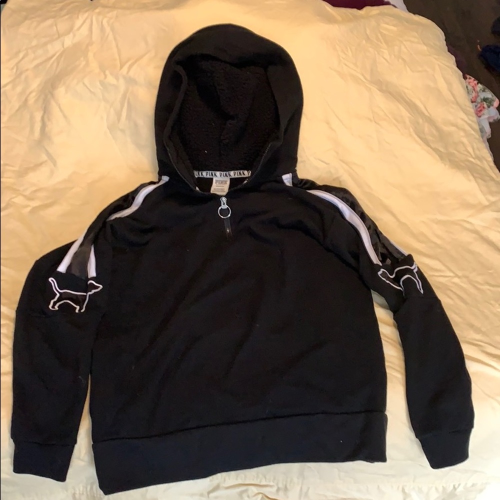 PINK quarter zip hoodie